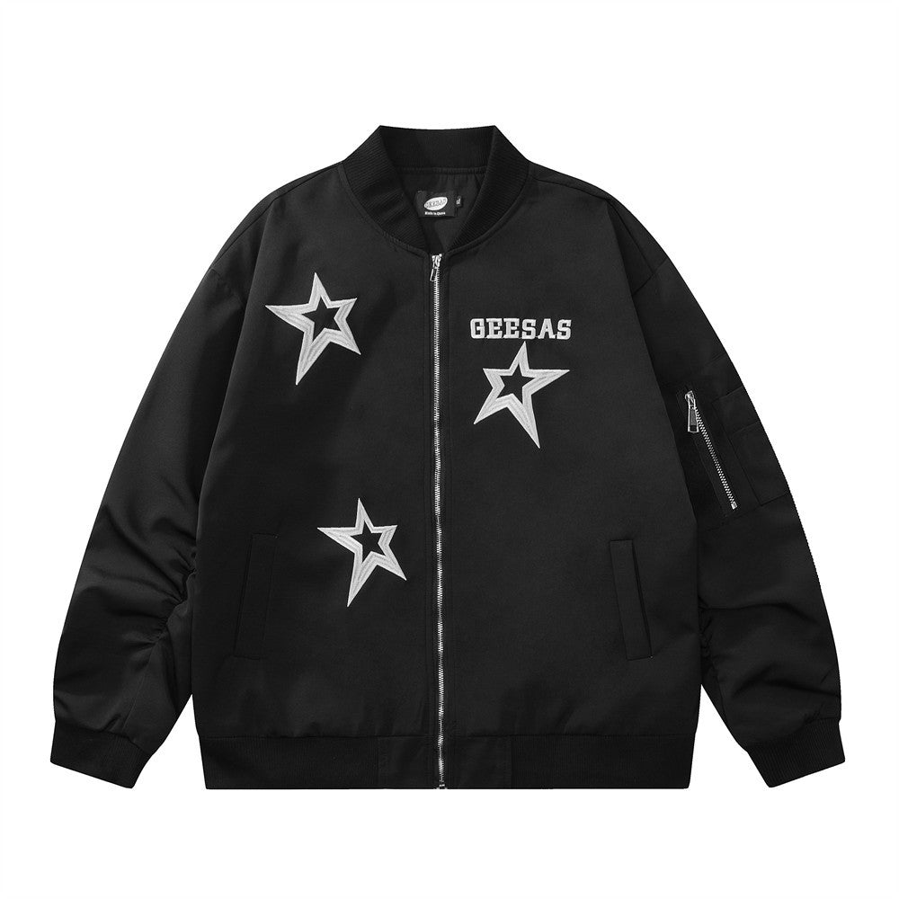 Five-pointed Star Embroidered Jacket