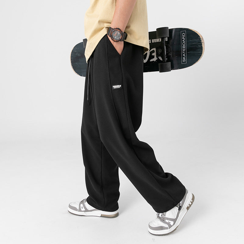 Loose Straight Drawstring Lounge Pants