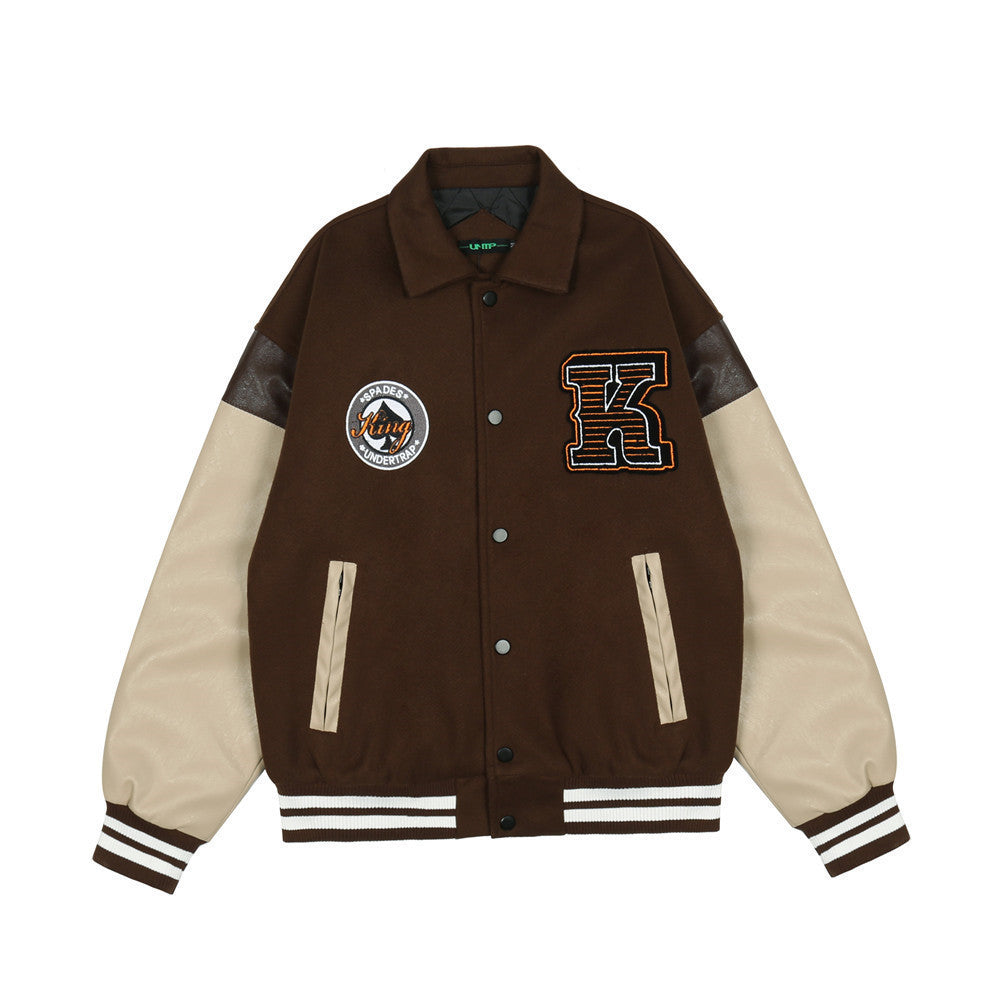 Letterman Sleeve Jacket Cotton