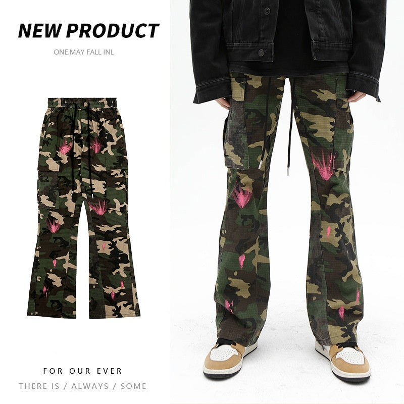 High Street Leisure Cargo Camouflage Pants