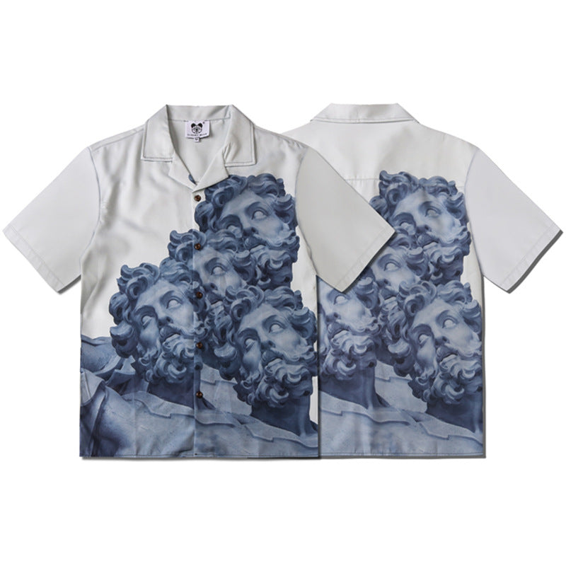 Sculpture Loose Short Sleeve Shirt