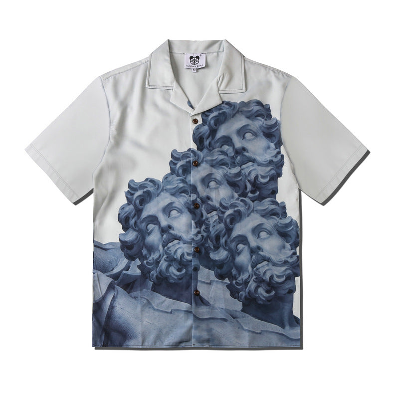 Sculpture Loose Short Sleeve Shirt