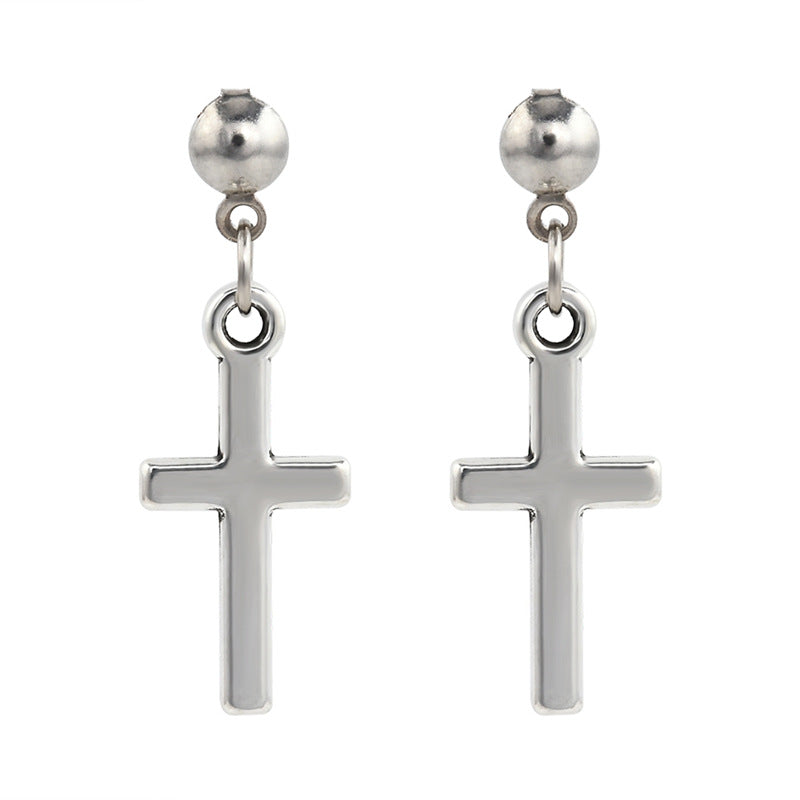 Cross Earrings All-match