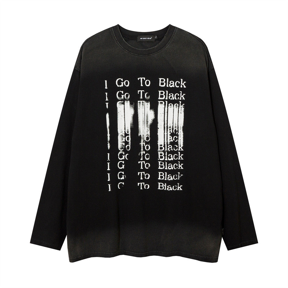 Gradient Long-sleeved T-shirt