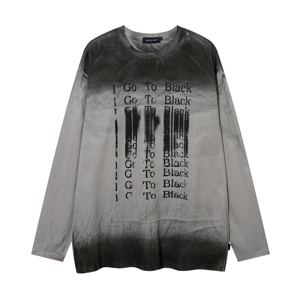 Gradient Long-sleeved T-shirt