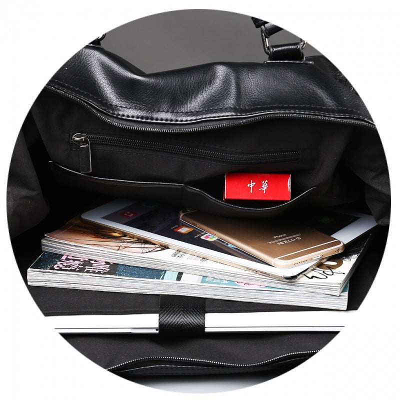 Business handbag leather - travel bag