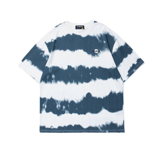 Loose Round Neck Half Sleeve Tie-dye T-shirt