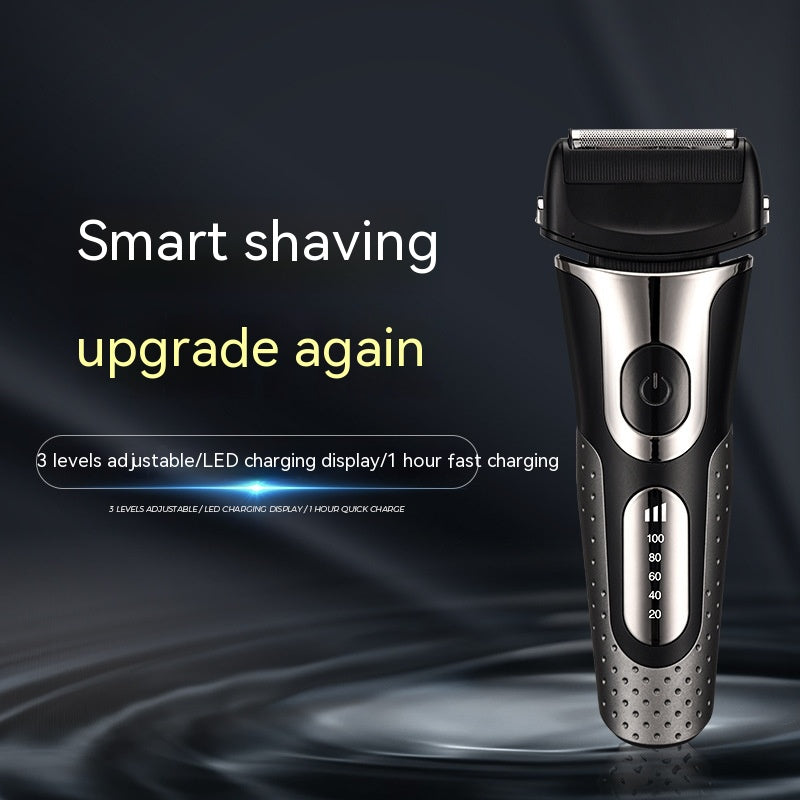 Reciprocating Three-bit Floating Shaver LED Display Rechargeable