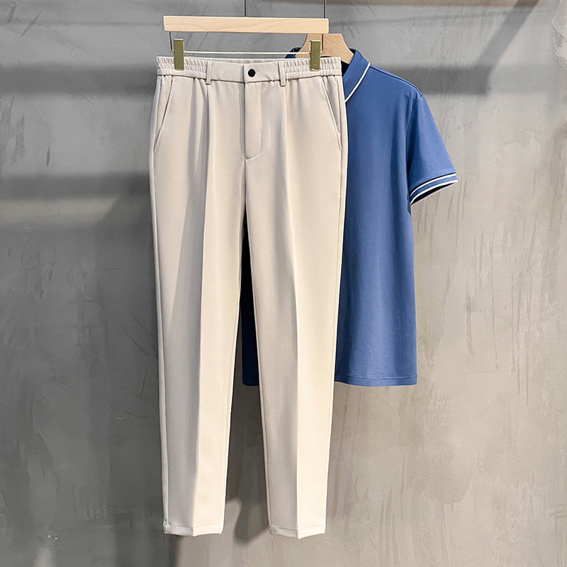 Leisure Straight SleevesWoolen Trousers