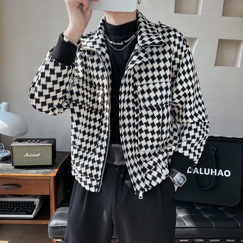 Houndstooth Coat - Jacket