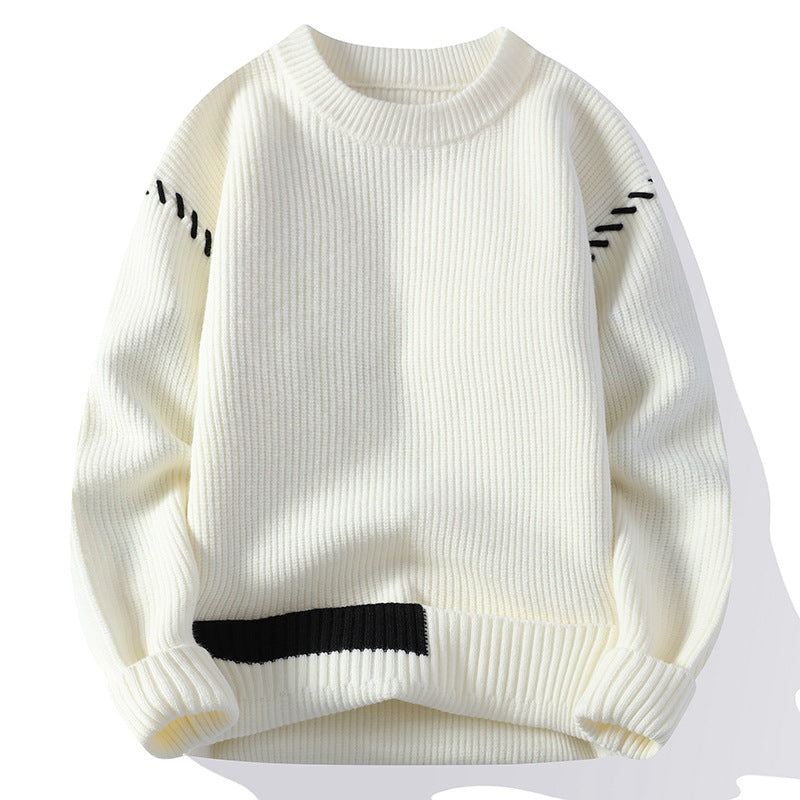 Round Neck Thickened Sweater