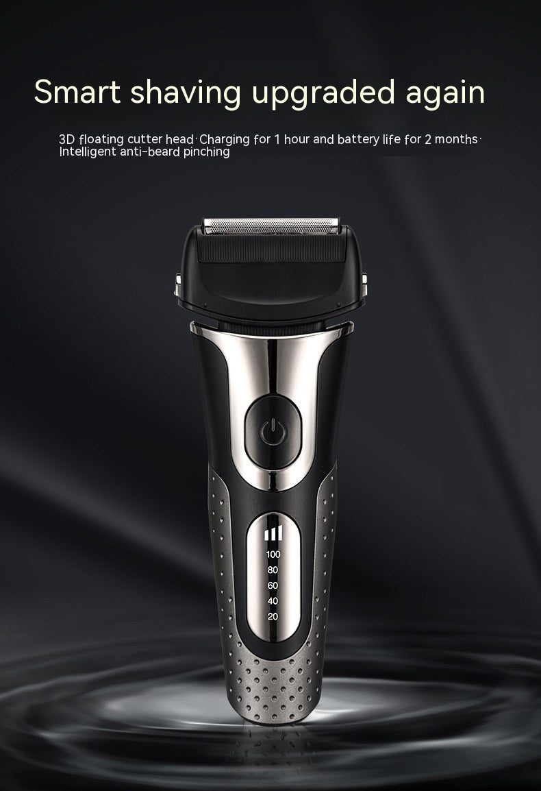 Reciprocating Three-bit Floating Shaver LED Display Rechargeable