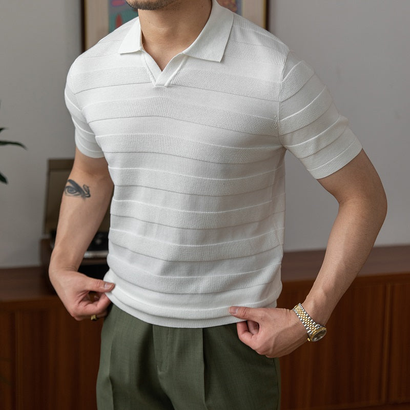 Breathable Short-sleeved Slim Polo Shirt