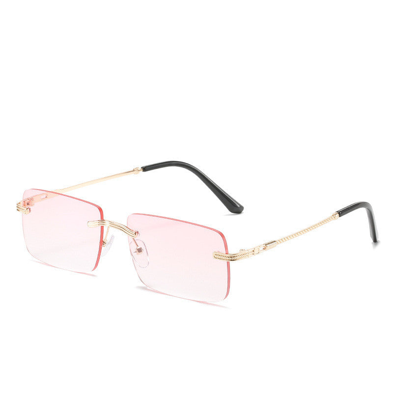 Frameless Square Sunglasses Metal