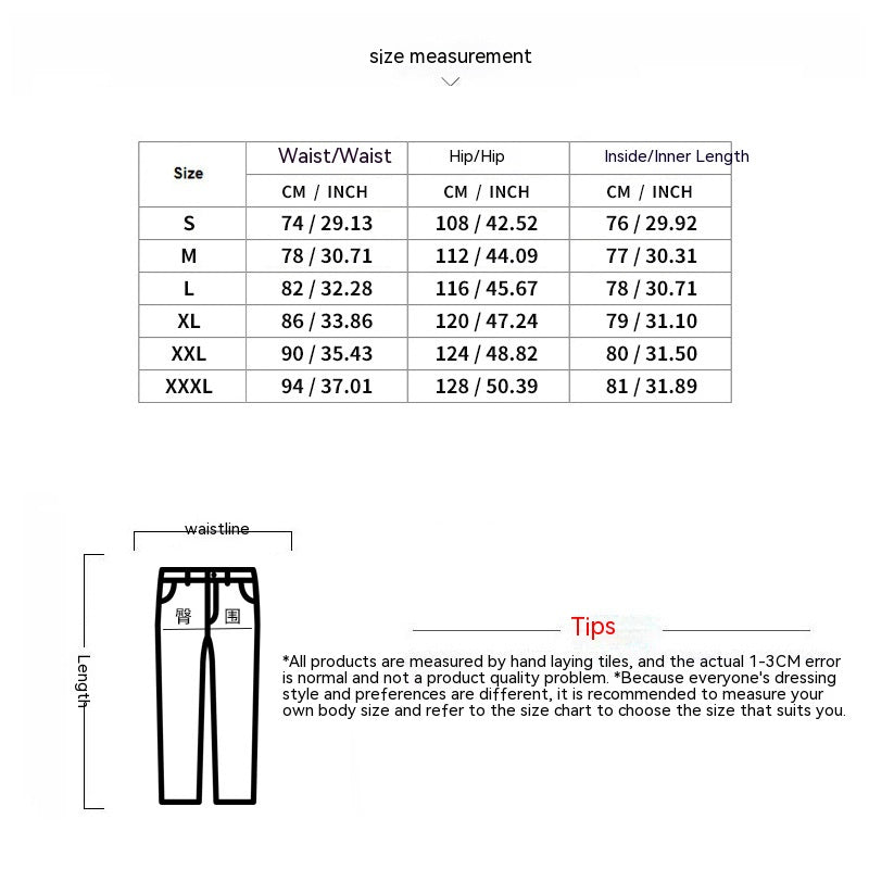 Trousers Multi-line Breasted Pants