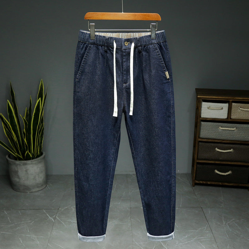 Denim Elastic Waist Jeans