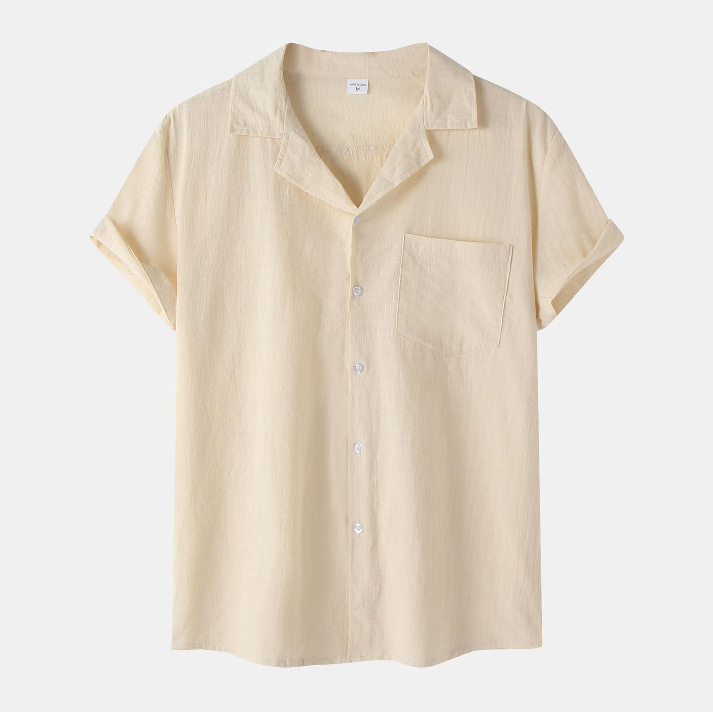 Short Sleeve Shirt Linen Casual Half