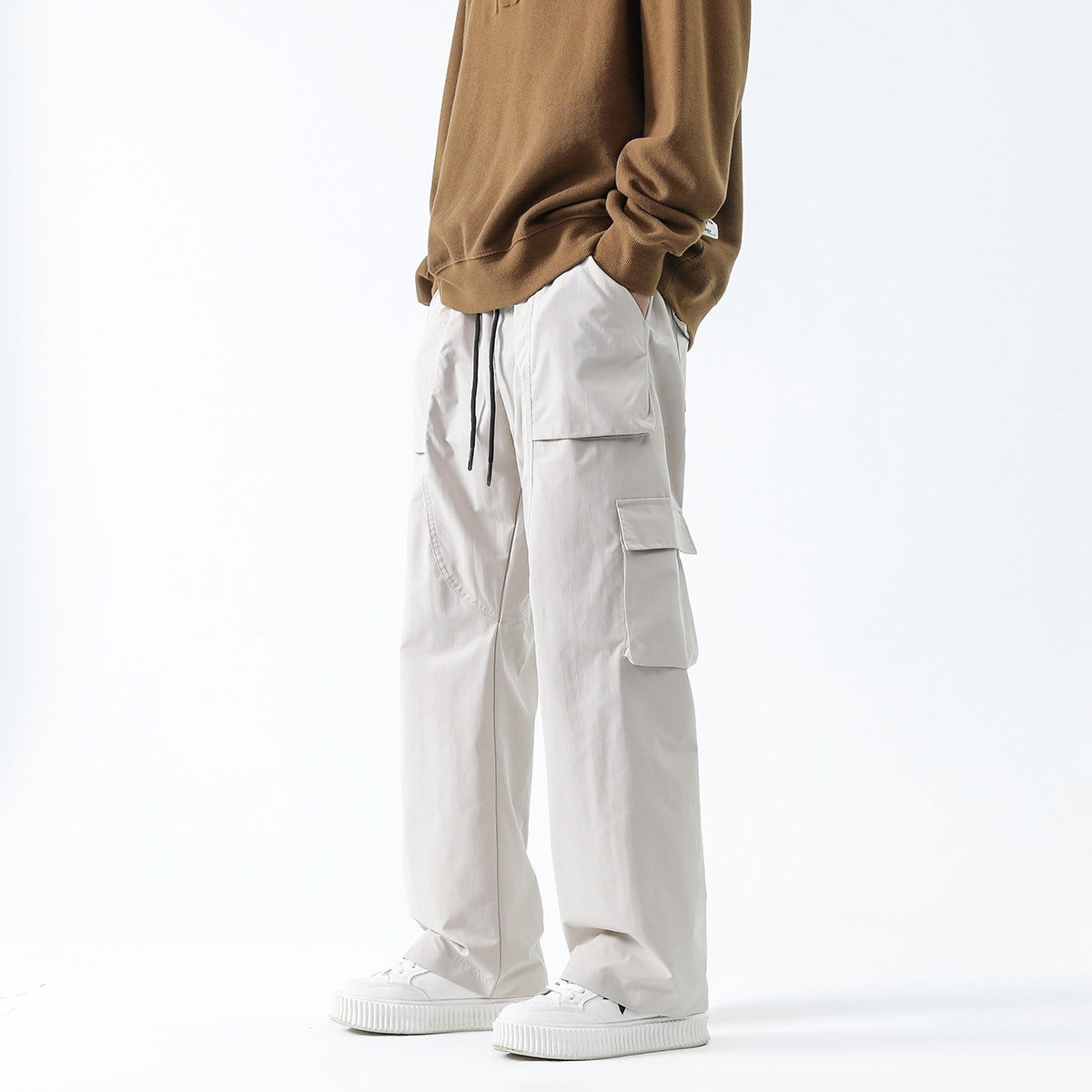 Loose Straight Track Pants