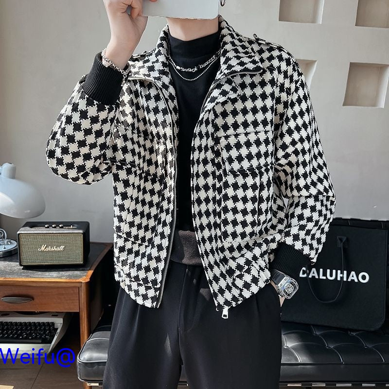 Houndstooth Coat - Jacket