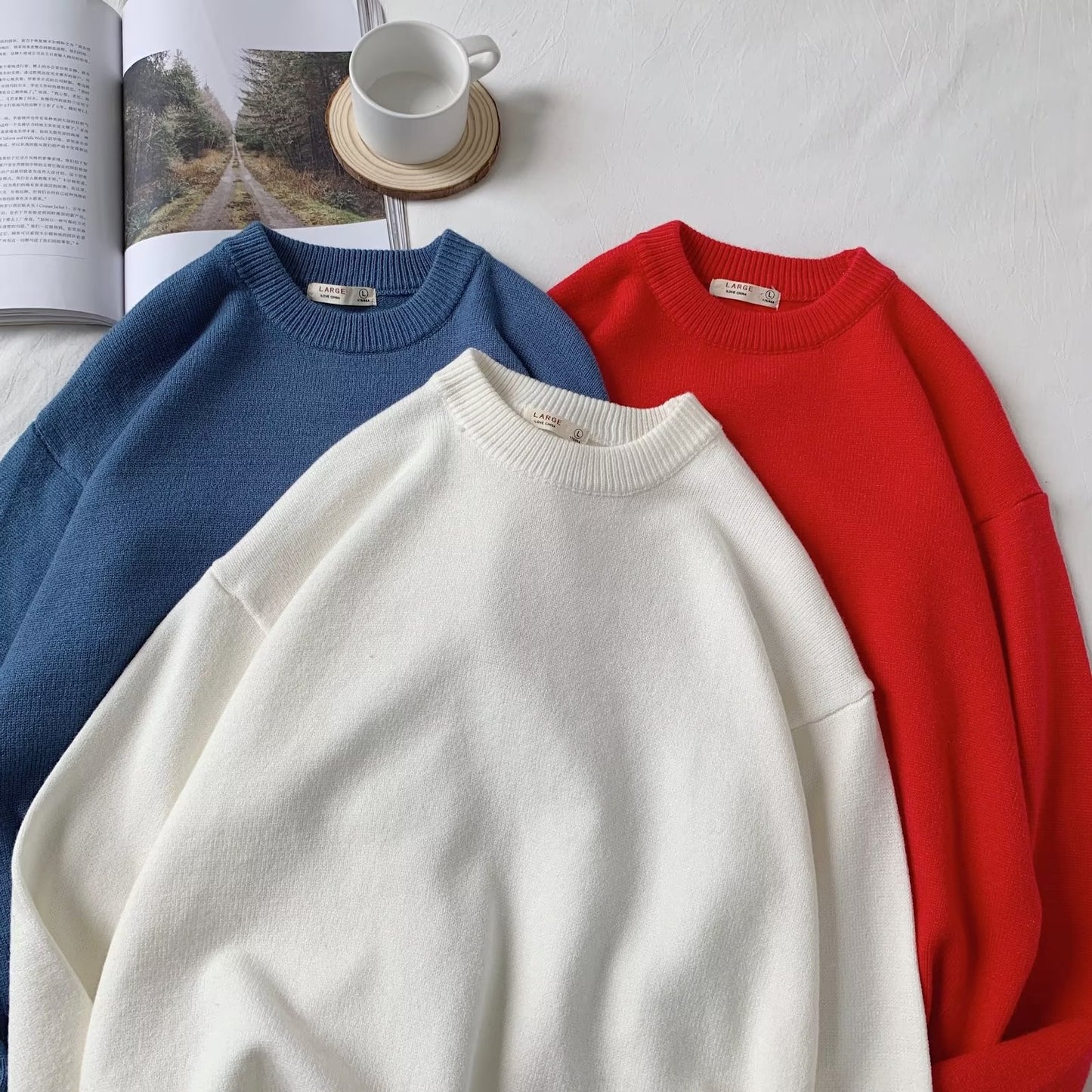 Round Neck All-matching Loose Casual Sweater