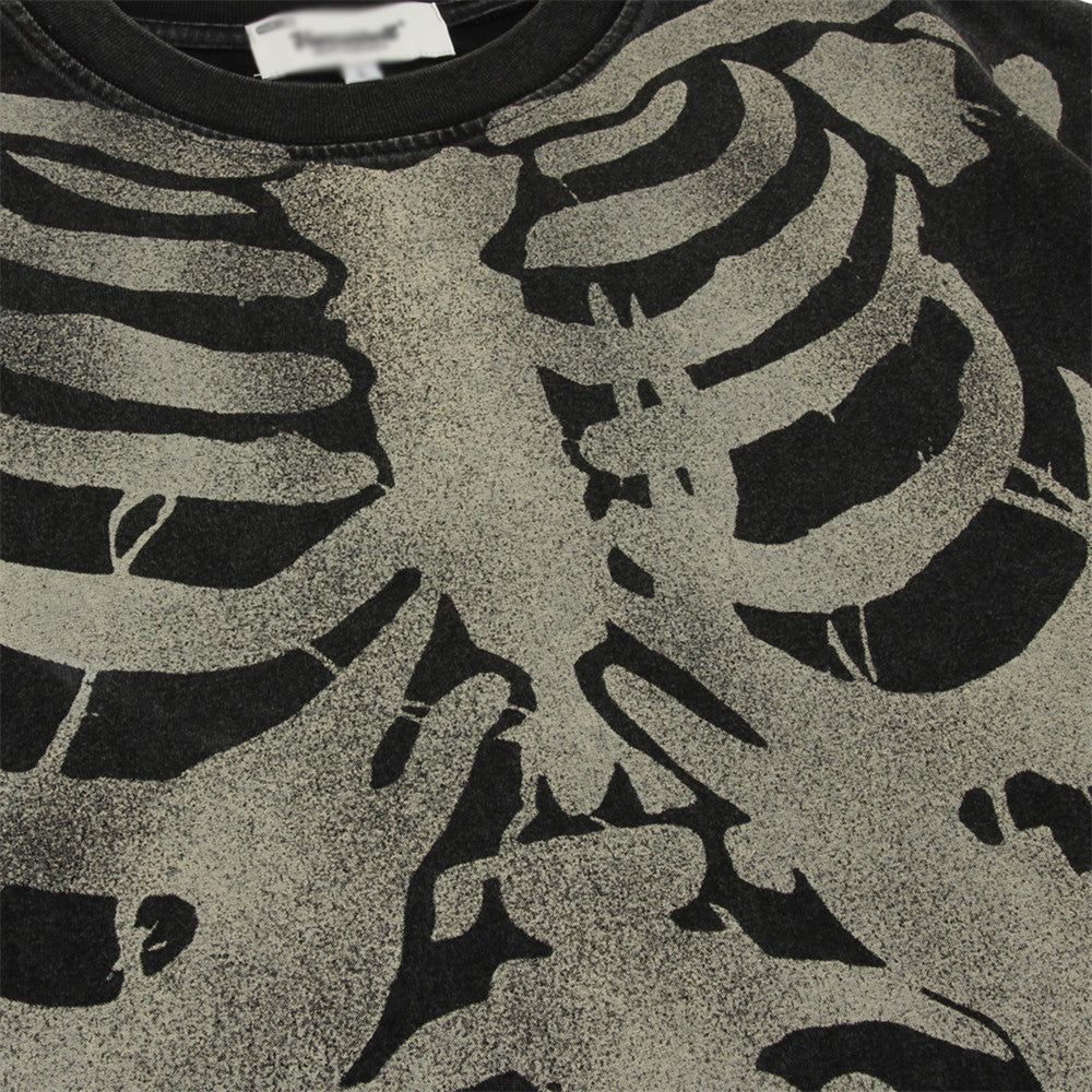 Skull Skeleton Washed Old Short-sleeved Cotton T-shirt