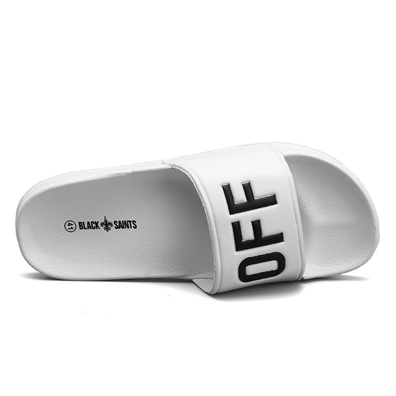 Fu** Off message rubber slippers