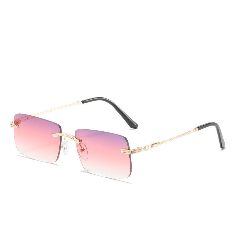 Frameless Square Sunglasses Metal