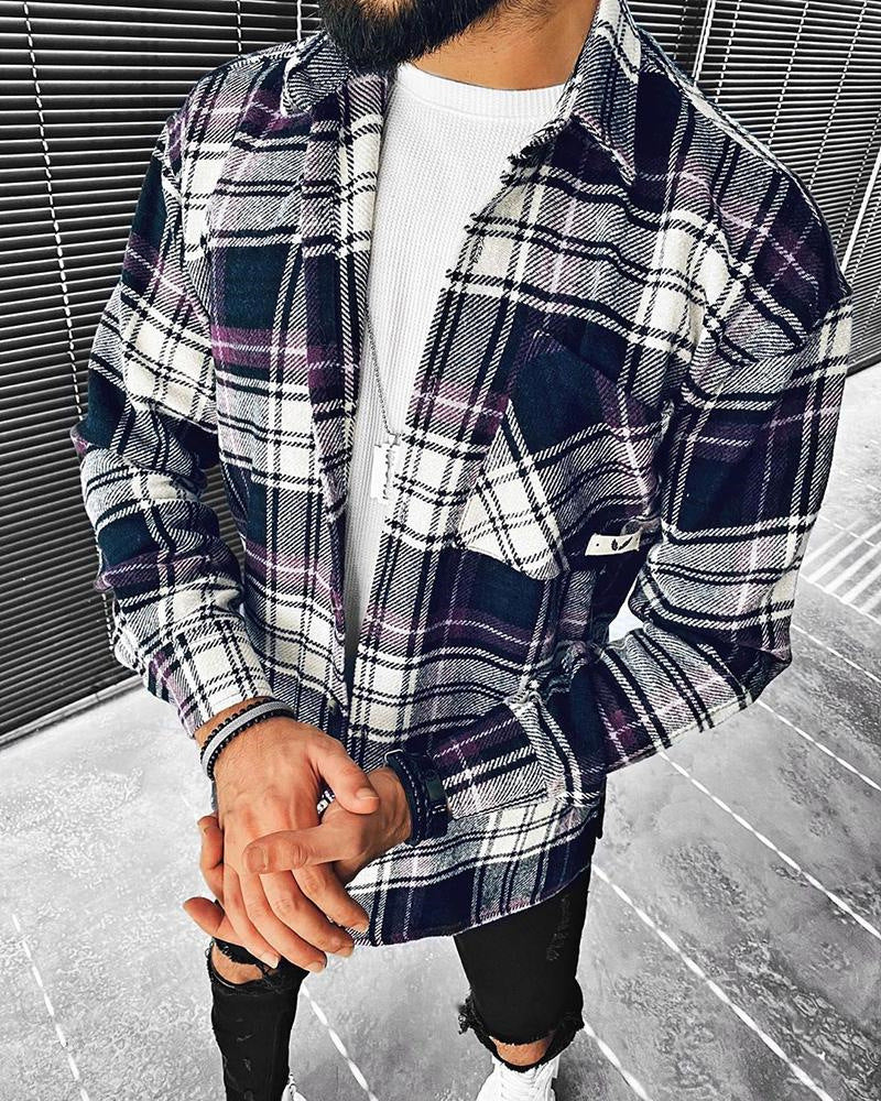 Long-Sleeve Casual Shirt - Cardigan