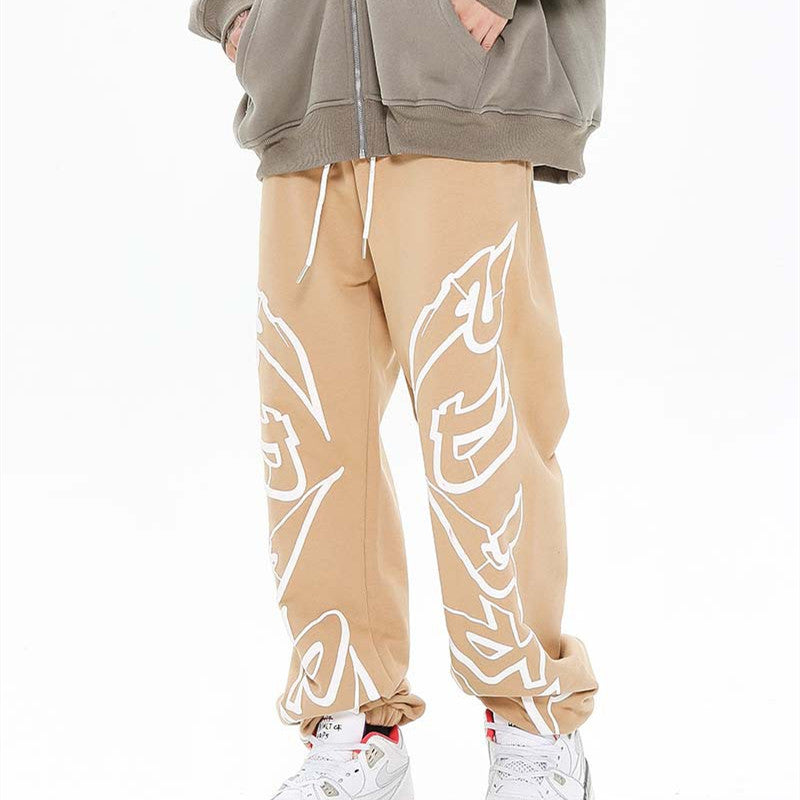 Creative Foam Printed Casual Pants