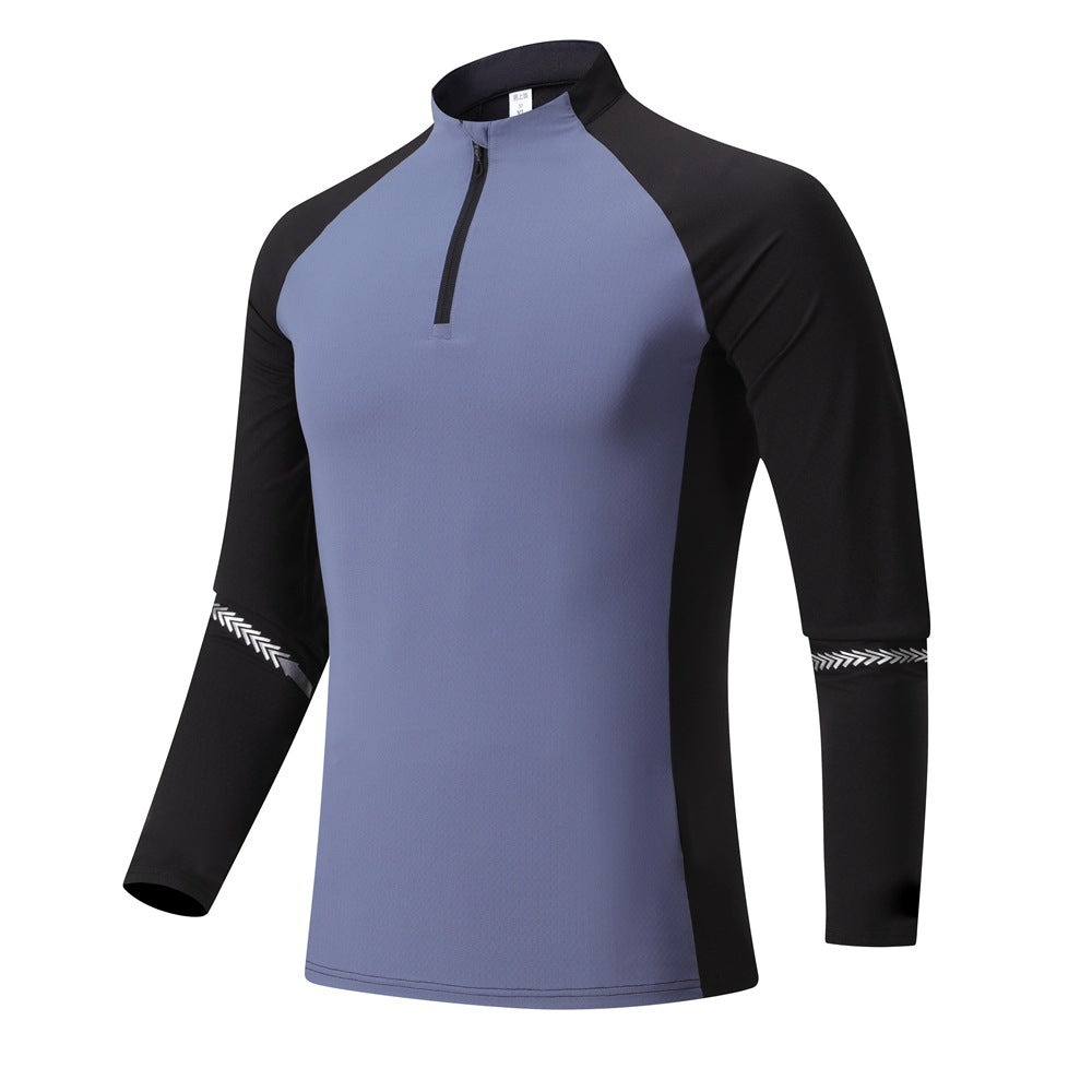 Stand Collar Half Zip Training T-Shirt