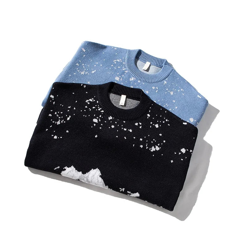 Youth Printing Pullover Comfortable Winter Warm Hoodie Sweater