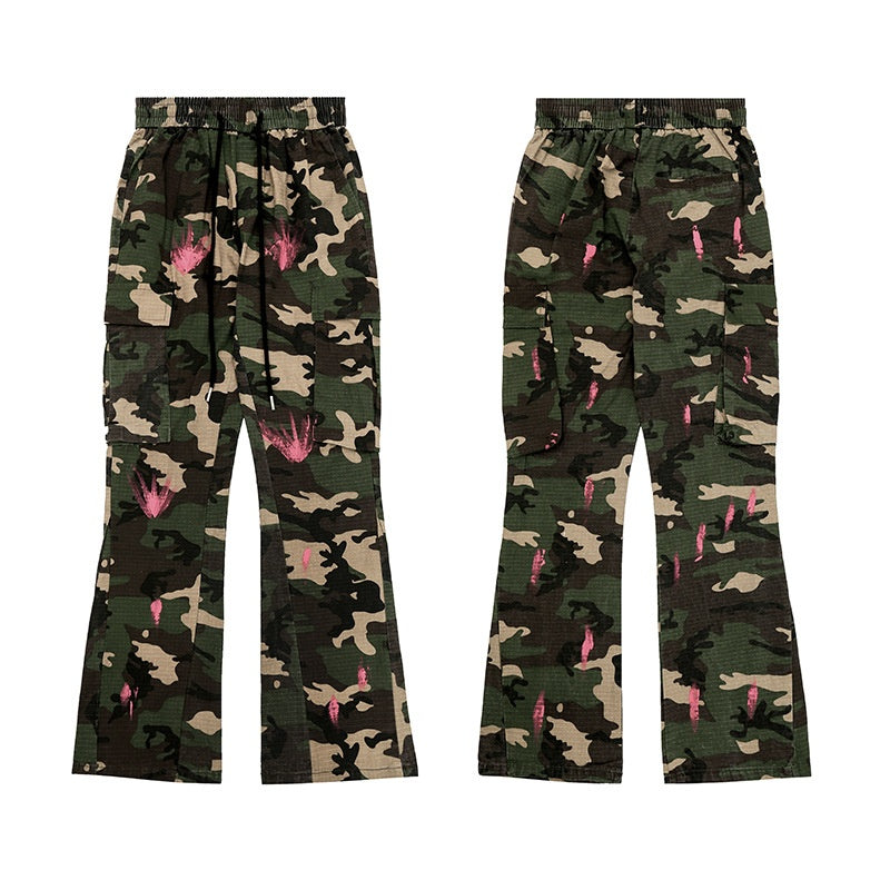 High Street Leisure Cargo Camouflage Pants