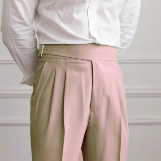 Belt Skinny Suit Pants