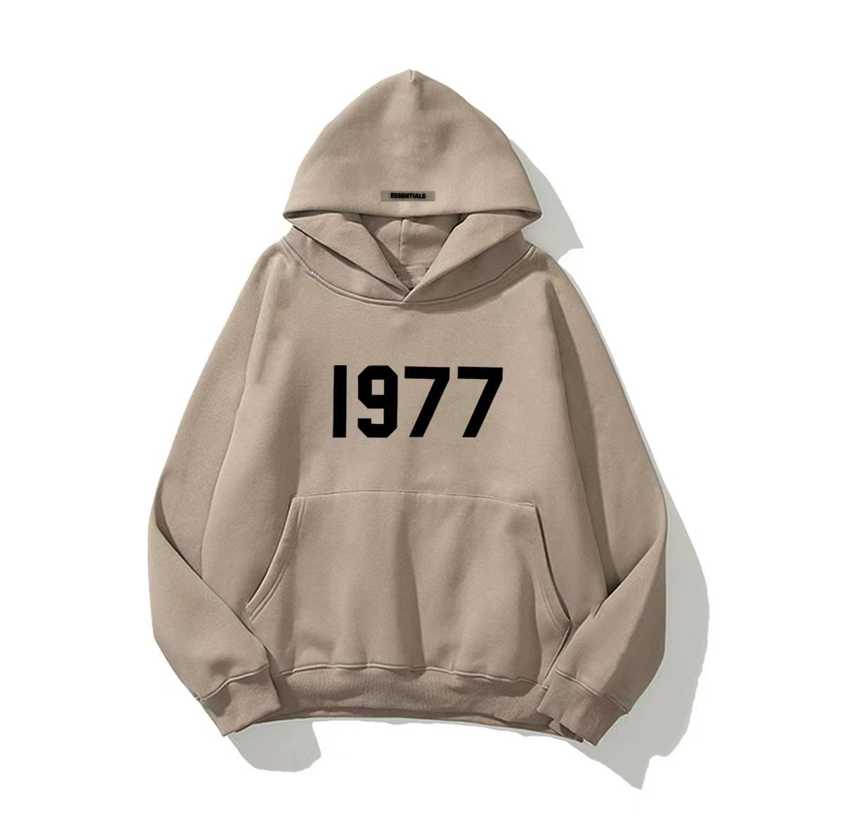 Sweater High Street Loose Fleece-lined 1977 Words - Hoodies