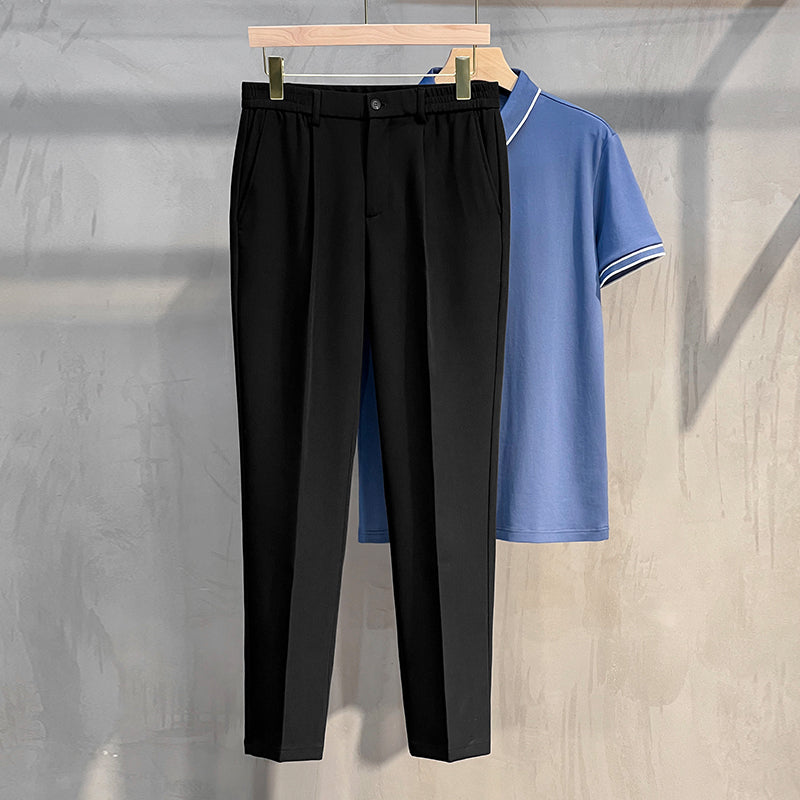 Leisure Straight SleevesWoolen Trousers