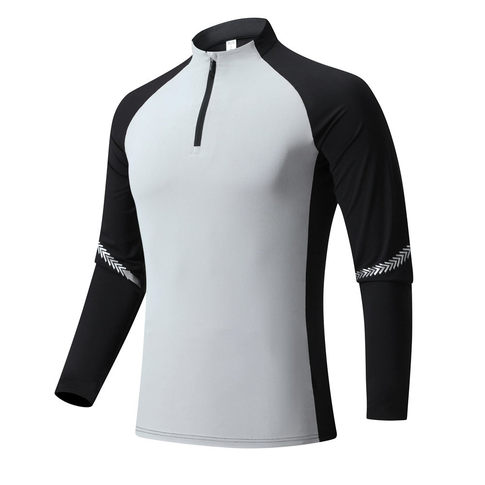 Stand Collar Half Zip Training T-Shirt