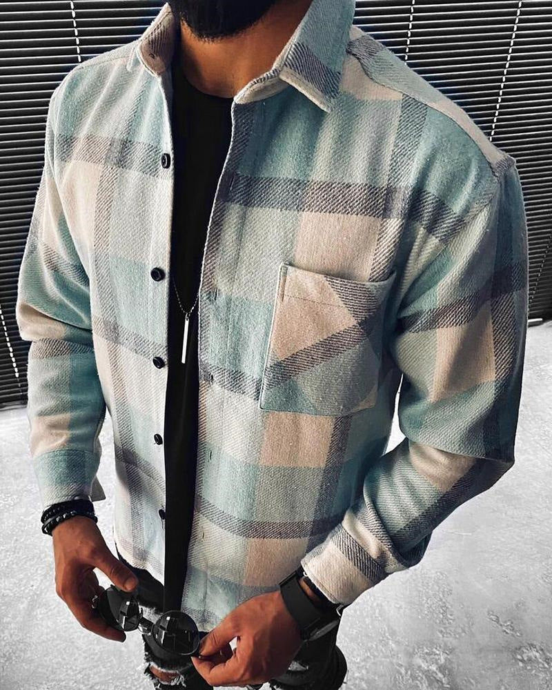 Long-Sleeve Casual Shirt - Cardigan