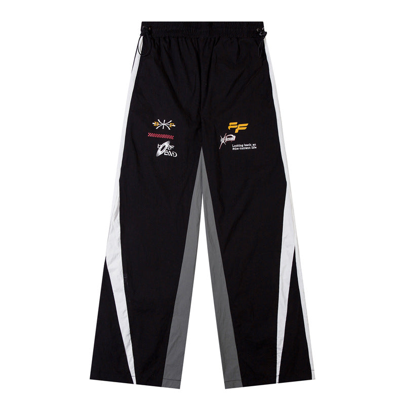 Street Retro Biker's Design Sports Trousers Pants