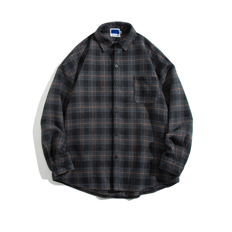 Loose Wool Shirt Casual Coat