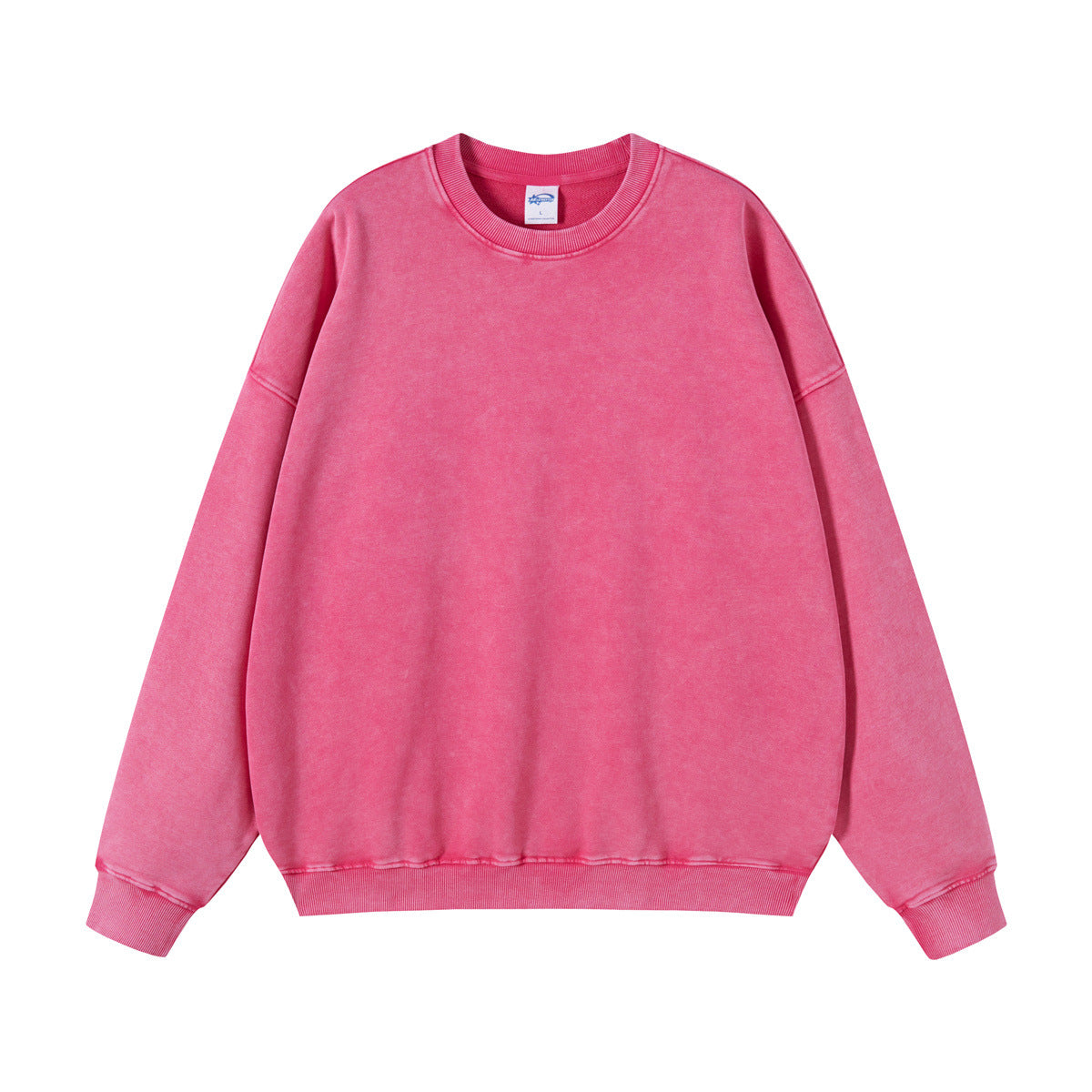 Round Neck Washed Sweater