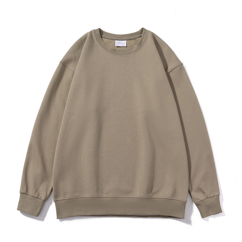 Drop-shoulder Sweater Water Soft Cotton Round Neck