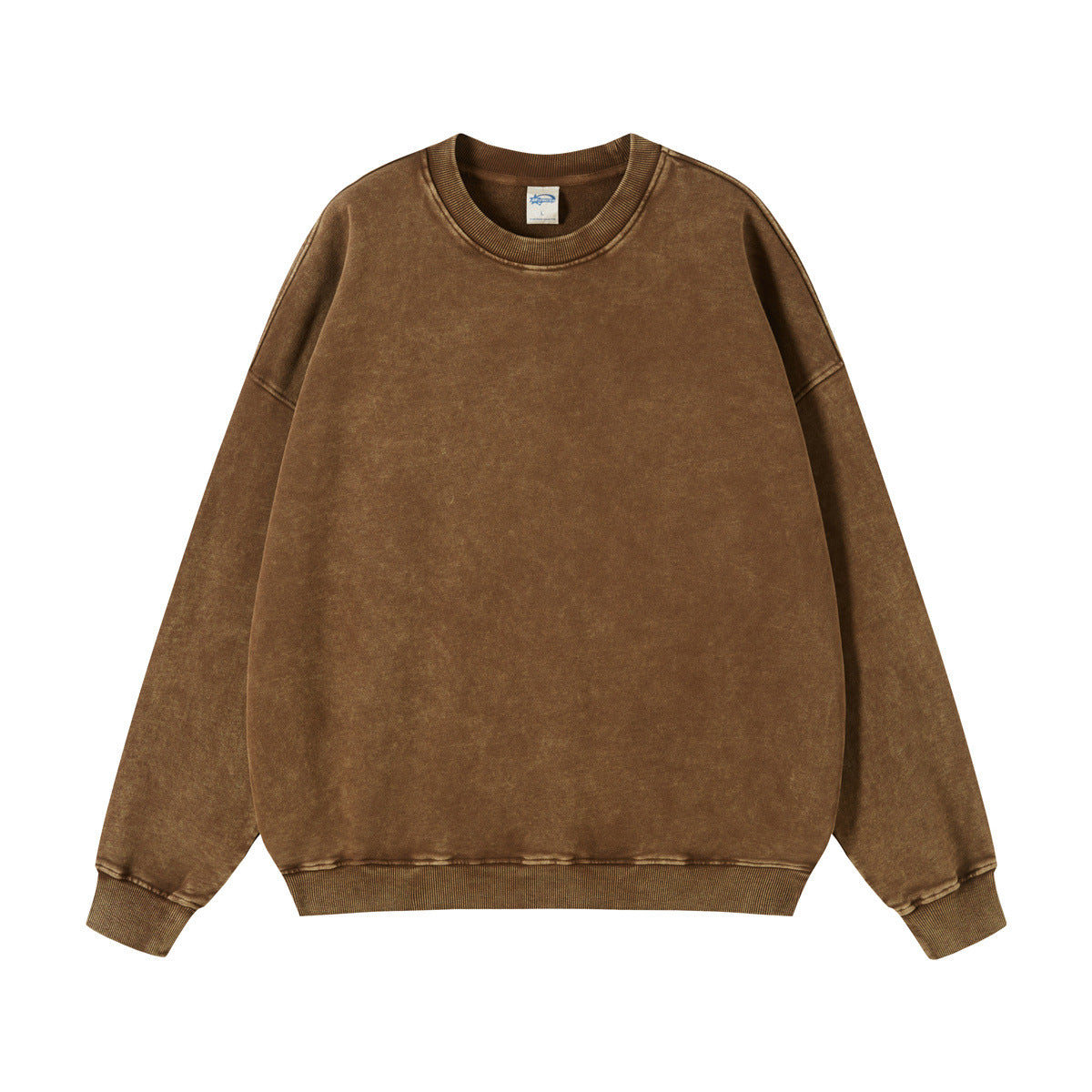 Round Neck Washed Sweater