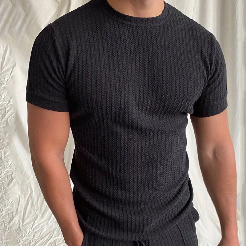 Slim Fit Round Neck Short - T-Shirt Set