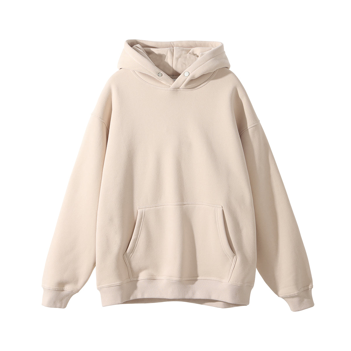 Padded Loose Button Hoodie Couples Jacket