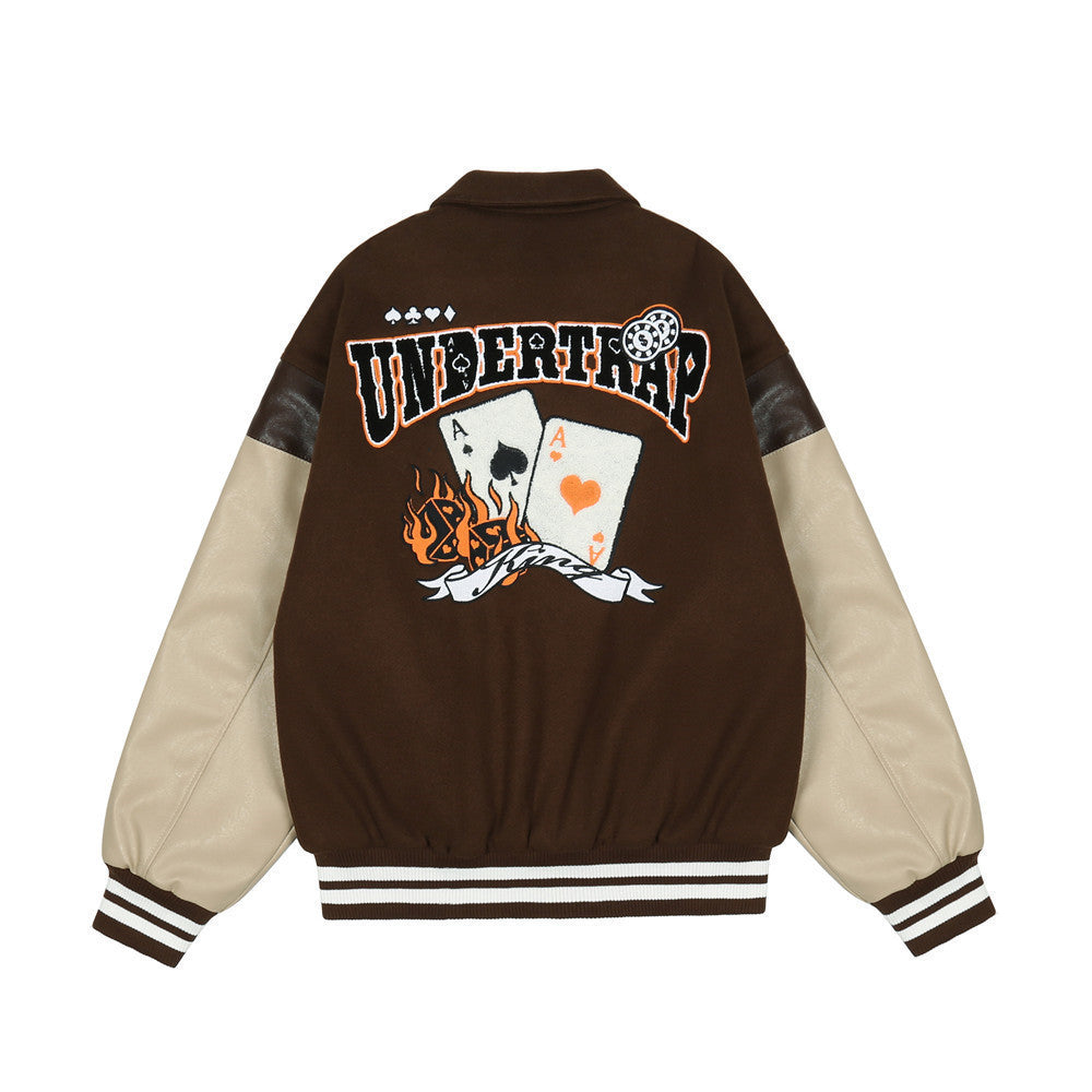 Letterman Sleeve Jacket Cotton