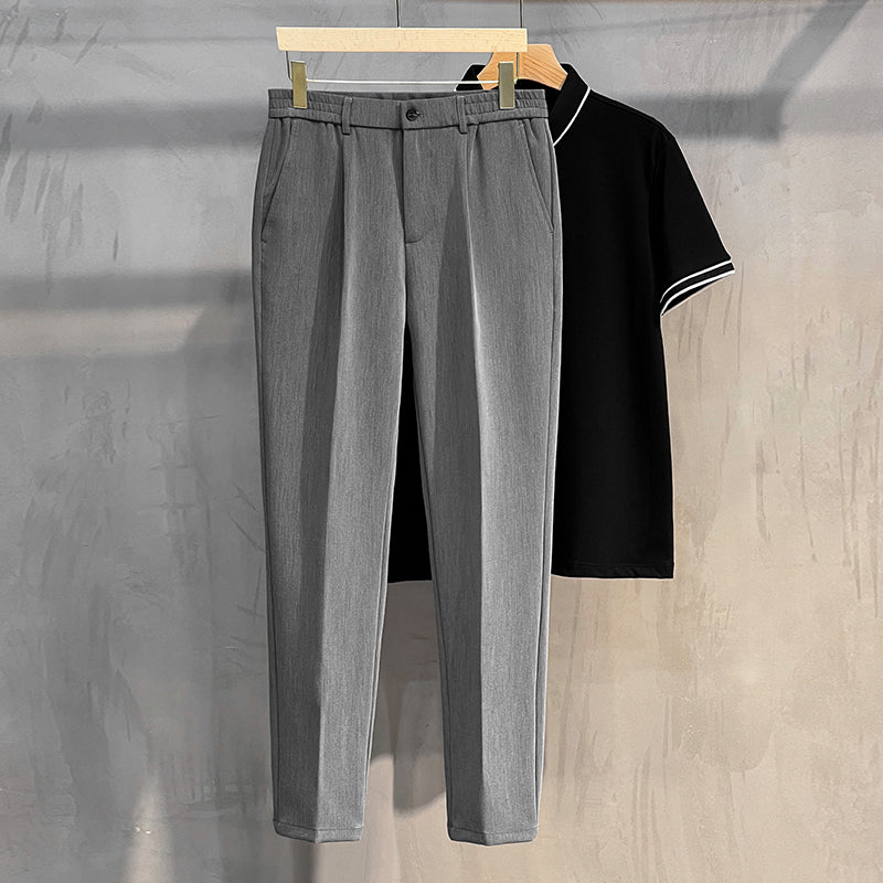 Leisure Straight SleevesWoolen Trousers