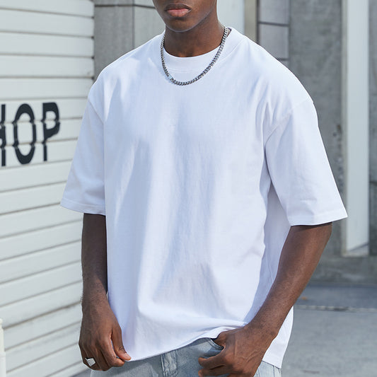 Cotton White Short Sleeve T-Shirt