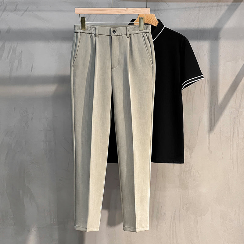 Leisure Straight SleevesWoolen Trousers