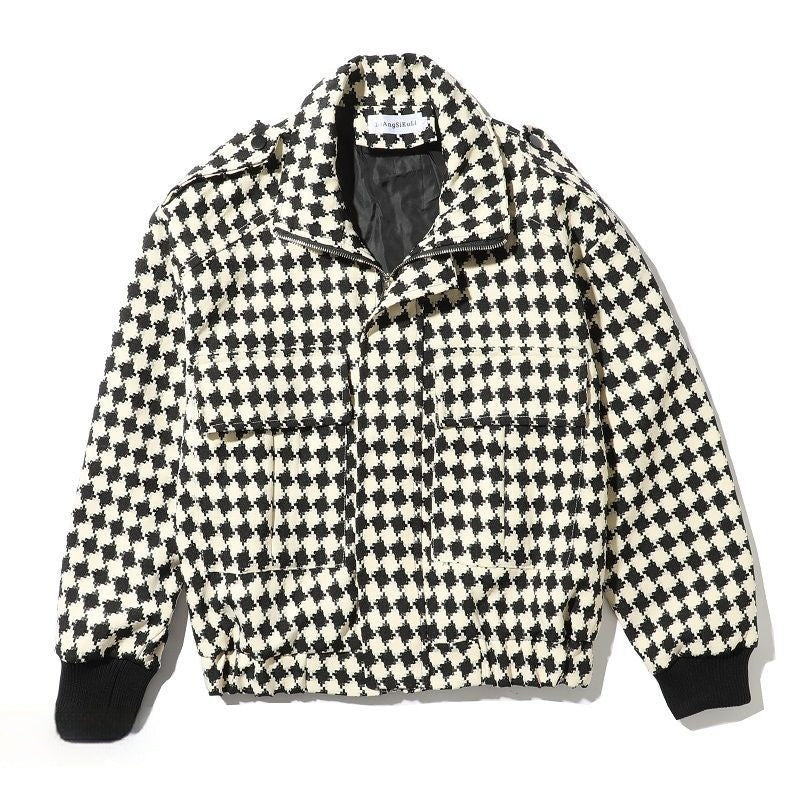 Houndstooth Coat - Jacket