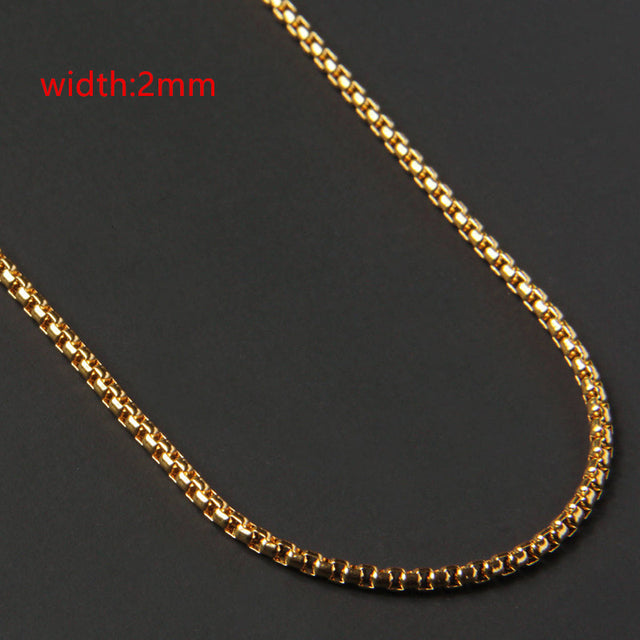 Less Steel Figaro Chain Necklace